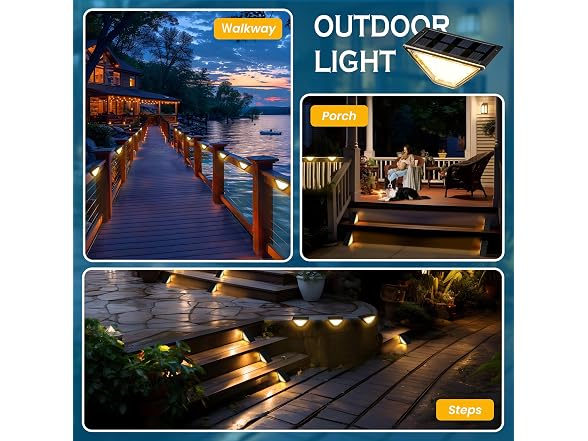 Solar Step Lights, Stair Lights Outdoor
