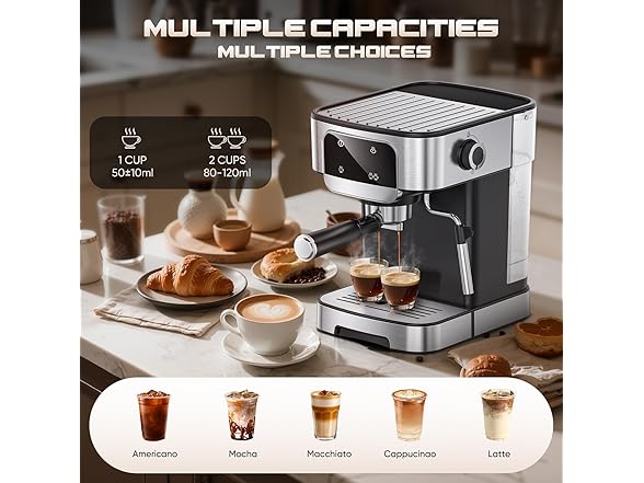 LERTIN Espresso Machine 20 Bar