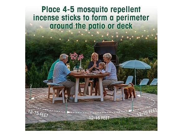 Mosquito Repellent Incense Sticks, 60 pcs