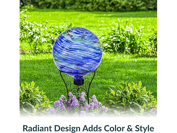 Sunnydaze 10-Inch Gazing Ball Northern Lights