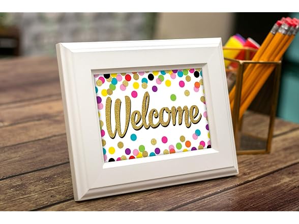 Teacher Created Resources Confetti Welcome Postcards