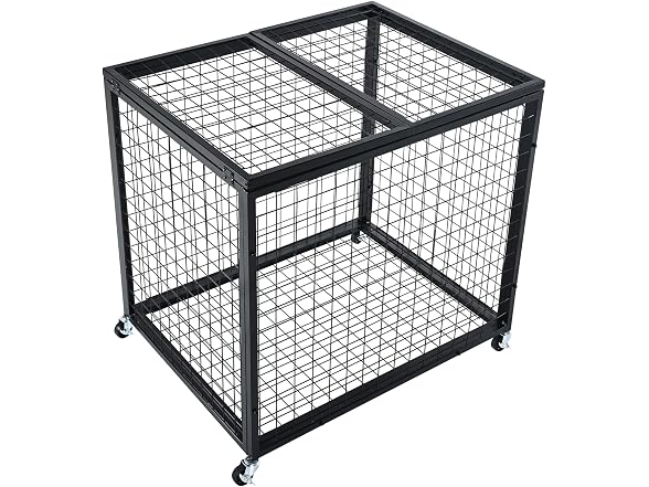 Rolling Sports Ball Storage Cart, Basketball