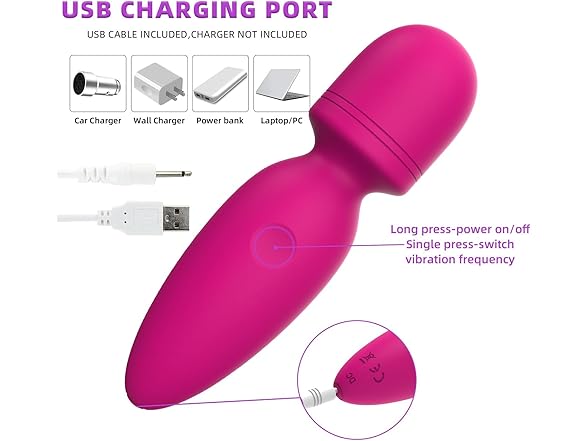 Fuwyiy Mini Massager with 10 Vibration Modes