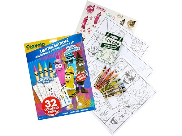 Crayola Retired Colors Coloring & Activity Set
