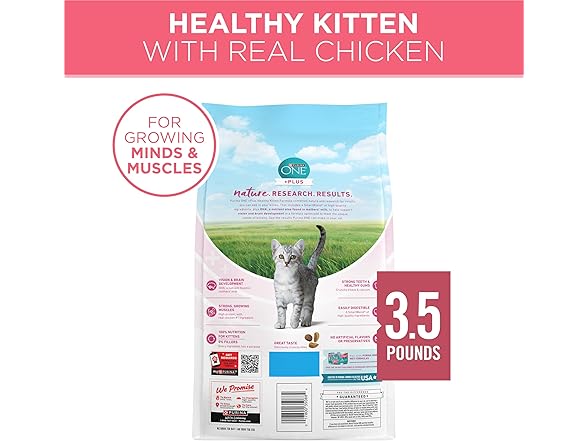 Purina ONE High Protein, Natural Dry Kitten Food