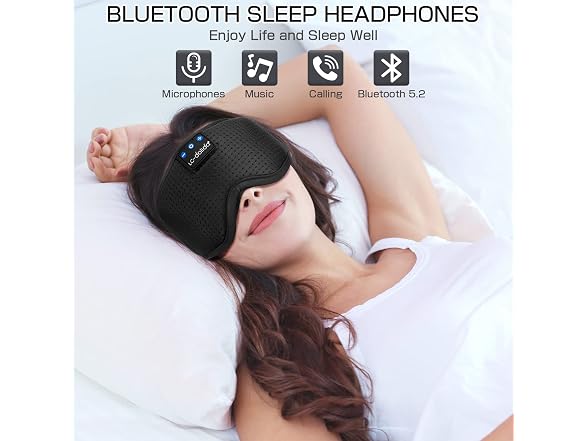 LC-dolida Silk Sleep Mask Headphones