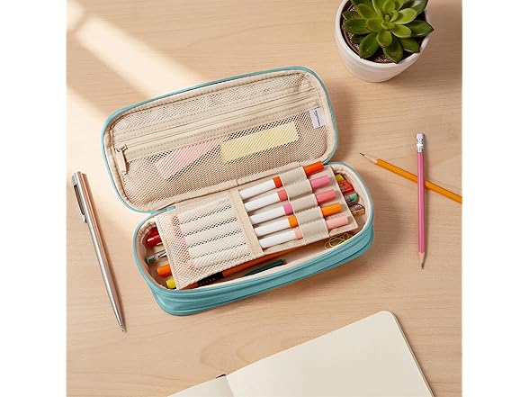 Amazon Basics Large Capacity Pencil Case