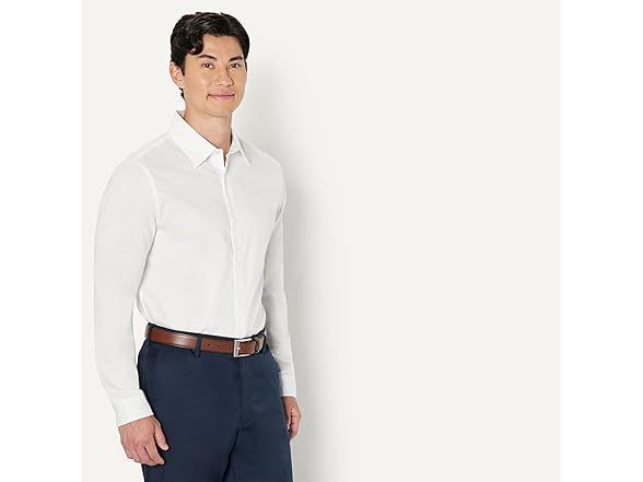 AE Mens SlimFit LS Wrinkle Resistant Shirt