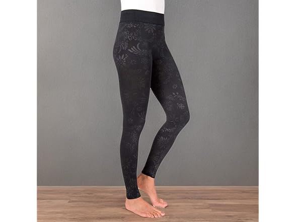 MUK LUKS Women's Leggings Black (M-L)
