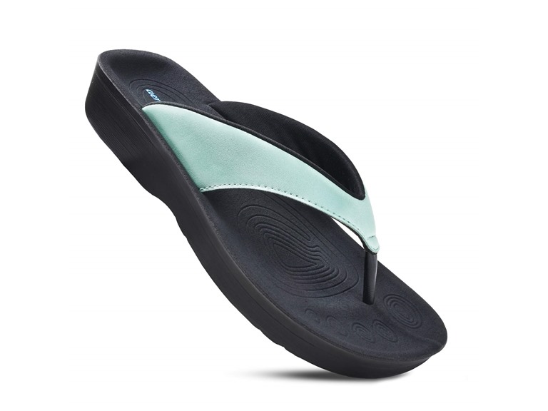 Aerothotic Pearly Fume Womens Orthotic Comfortable Flip-Flops Sandal
