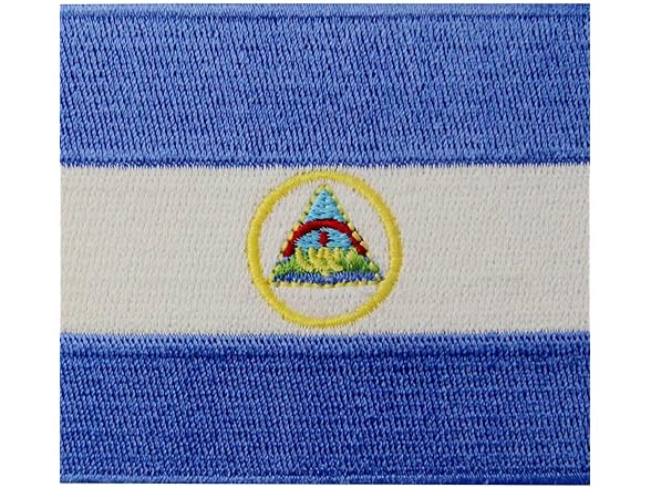 EmbTao Nicaragua Flag Embroidered Patch