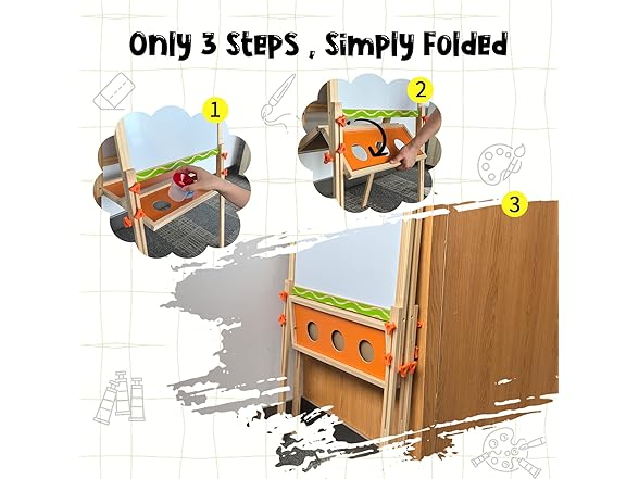 Wooden Art Easel for Kids
