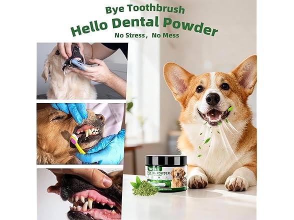 YacBass 2Pk Dog Dental Powder