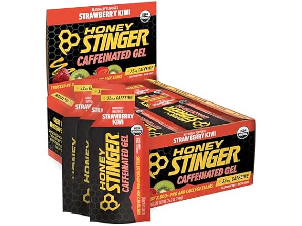 24PK Honey Stinger Strawberry Kiwi Energy Gel
