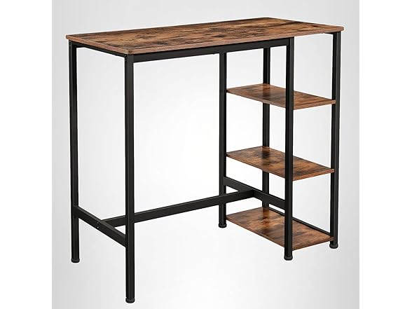 VASAGLE Narrow Long Sturdy Table w-Charging