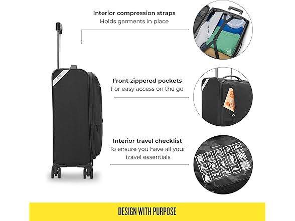 Solo New York Re:Treat Carry-On 22" Spinner, Black