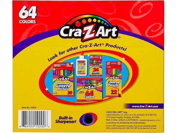 Cra-Z-Art Cra-Z-Art Crayons Bulk Pack, 64 Count