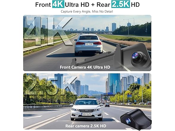 Roadwitness 4K Rear View Mirror Camera | 12in
