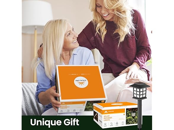 (12 Pack) GIGALUMI Solar Outdoor Lights