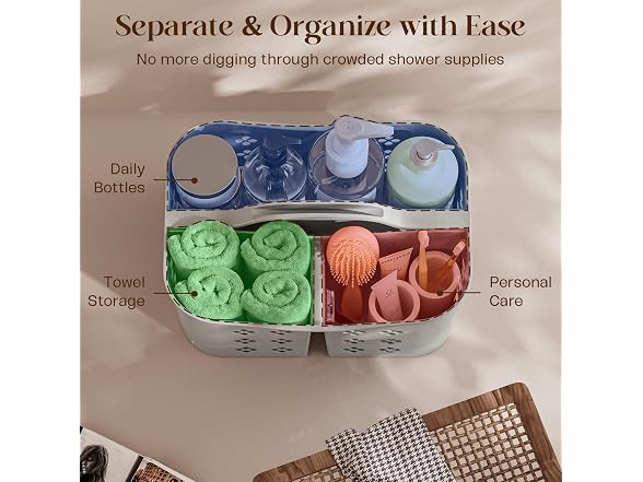 PQH W0019 Portable Shower Caddy Grey