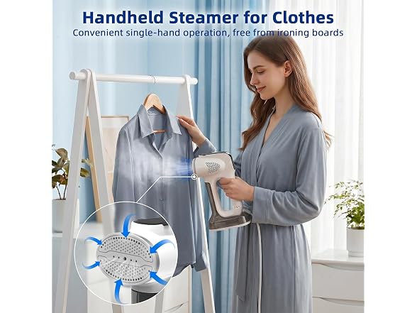 YEJOUMO 3500Pa Vacuum Steamer for Clothes