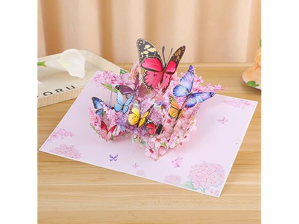 Iskueal 3D Butterfly Greeting Cards