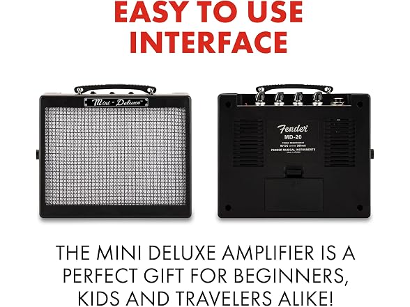 Fender Mini Deluxe Electric Guitar Amp, 3 Watts,