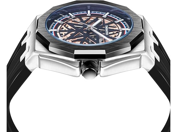 TIMEMATRIX Black Skeleton Watch