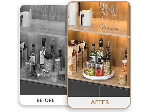 P PRETIRENO Lazy Susan Turntable Organization