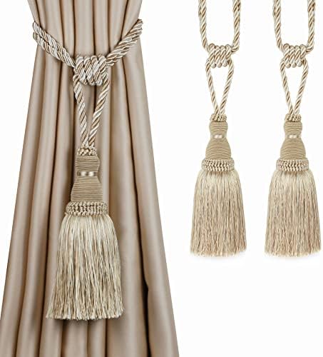 2 Pack Curtain Drapery Tiebacks Tassels