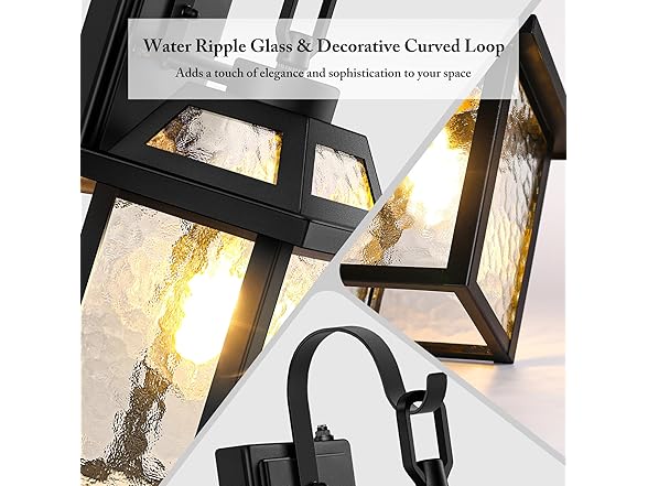 BesLowe Dusk to Dawn Outdoor Wall Lights