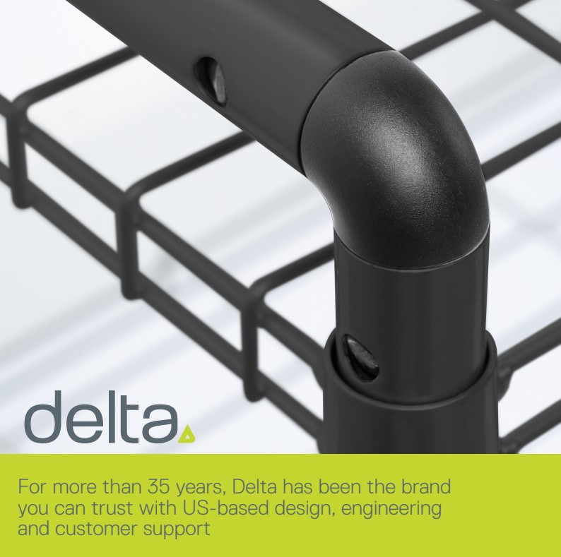 Delta WS1006B 2-Pack 3-Tier Wire Shelf, White - Gallery 13