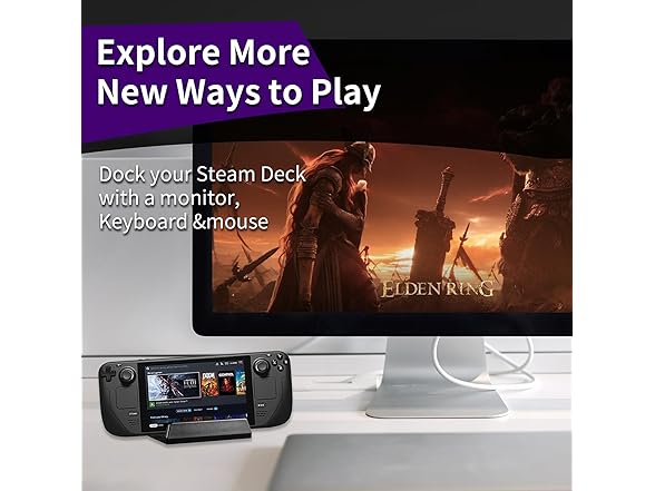 TIAMUTON 6-in-1 Steam Deck Dock w/HDMI 4K