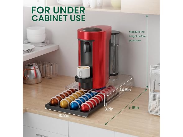 Storage Drawer for Nespresso Vertuo