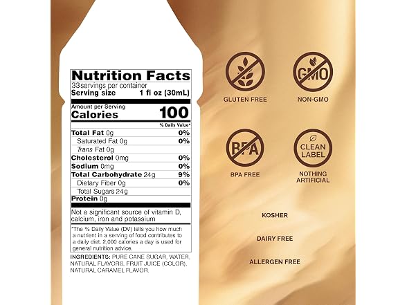 Monin | Caramel Syrup for 33.8 fl oz
