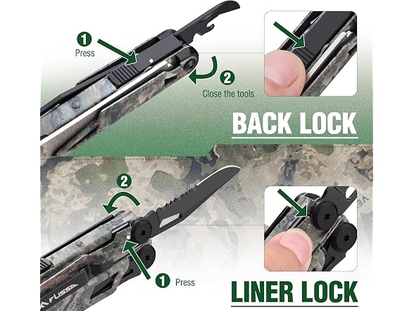 FLISSA 18-in-1 Multitool Pliers, Camo