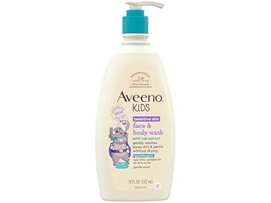 $7.99, Was $10.98, 27% Off! Aveeno Kids Sensitive Skin Face & Body Wash dealfomo