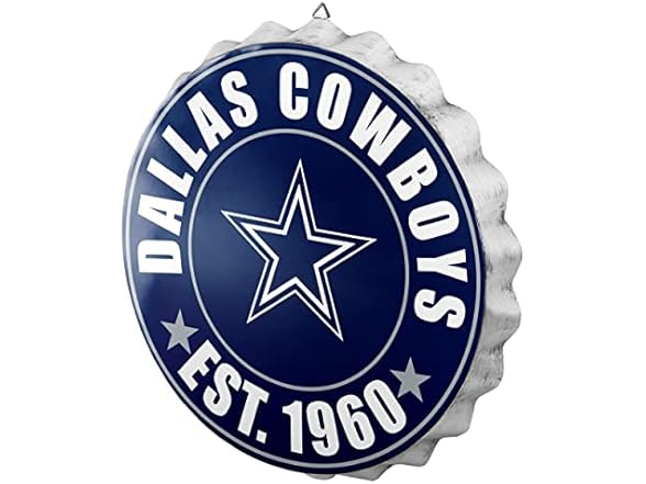 DALLAS COWBOYS Bottle Cap Wall Sign