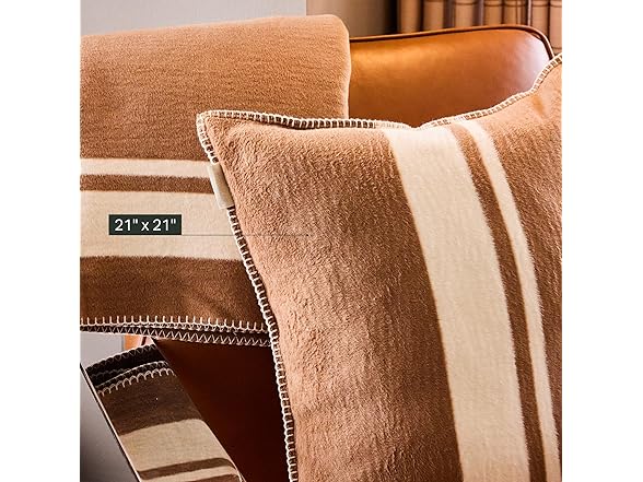 Preston Lane Highrise Throw Pillow – 21" x 21" Camel - Gallery 4