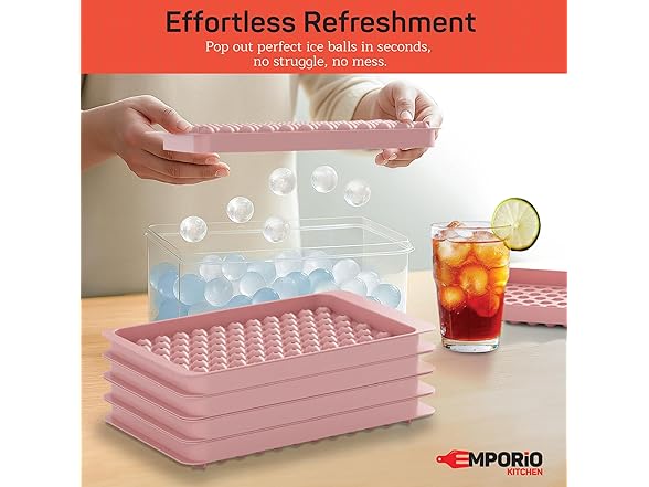 Emporio Kitchen Round Ice Cube Tray Set Pack of 1 - Gallery 6