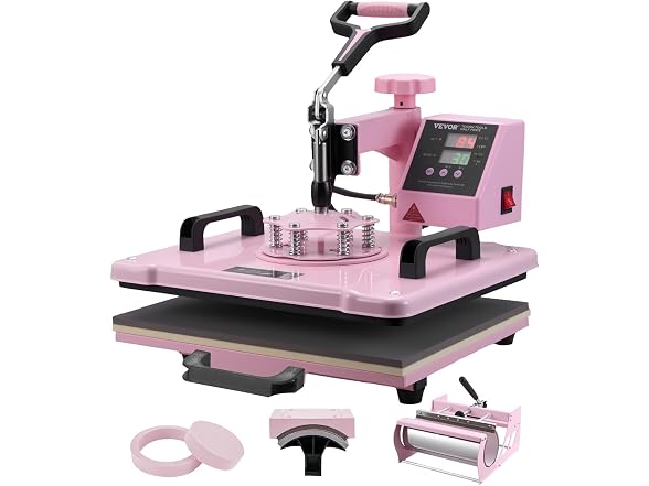 Heat Press Machine 5 in 1 Combo T-Shirt Printing Machine