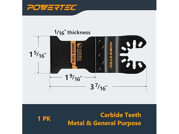Carbide Oscillating Blade 3pc Set