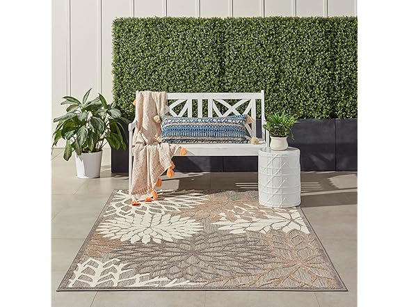 Nourison Home Aloha 6' x 9' Natural Outdoor Rug