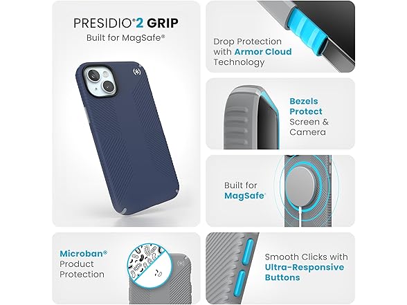 Speck 15 Plus Case Presidio2 Grip