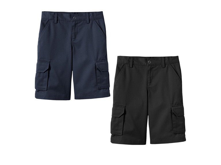 2PK Boys Stretch Cotton Cargo Shorts