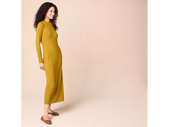 Amazon Essentials Women (S) Wide Rib Open Dress