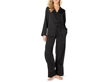 $9.99, Was $29.90, 66% Off! AE Womens Satin Long Sleeve PJ Set dealfomo