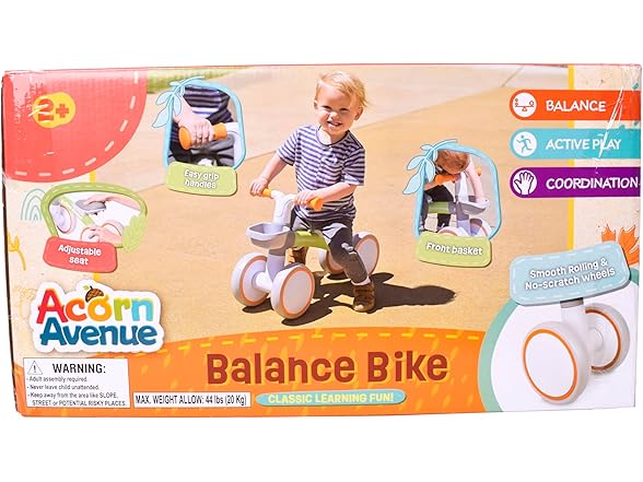 Acorn Avenue 12-24 Month Toddler Balance Bike