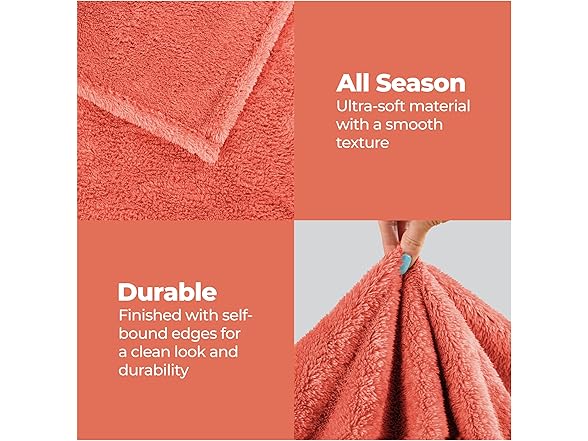 Superior Classic Solid Fleece Blanket
