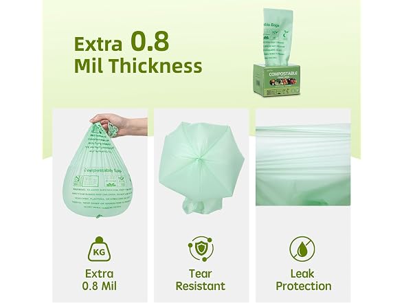 OMOTIYA Compostable Trash Bags